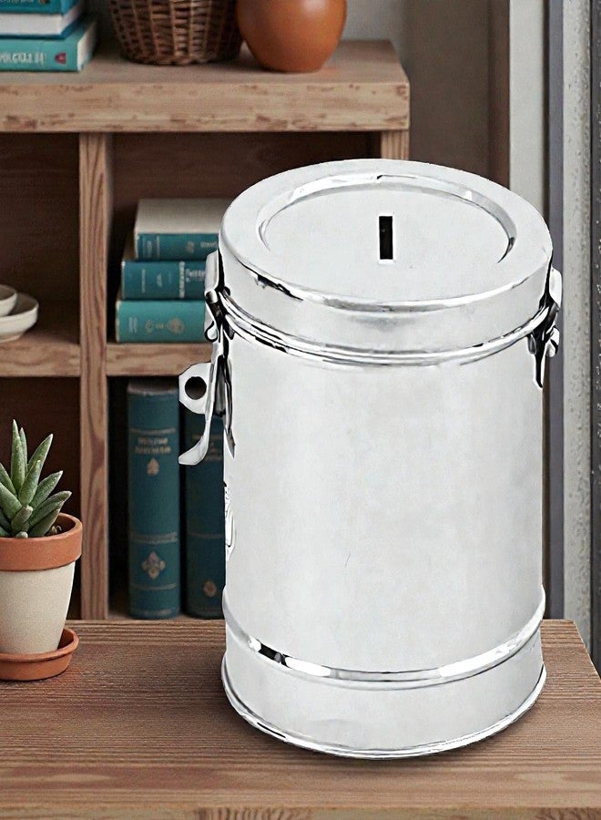 Standify® 800ML Small Money Bank_A Stainless Steel Money Box Heavy Duty Bachat Gulak for Kids & Adults Unbreakable Piggy Bank. - Image 2